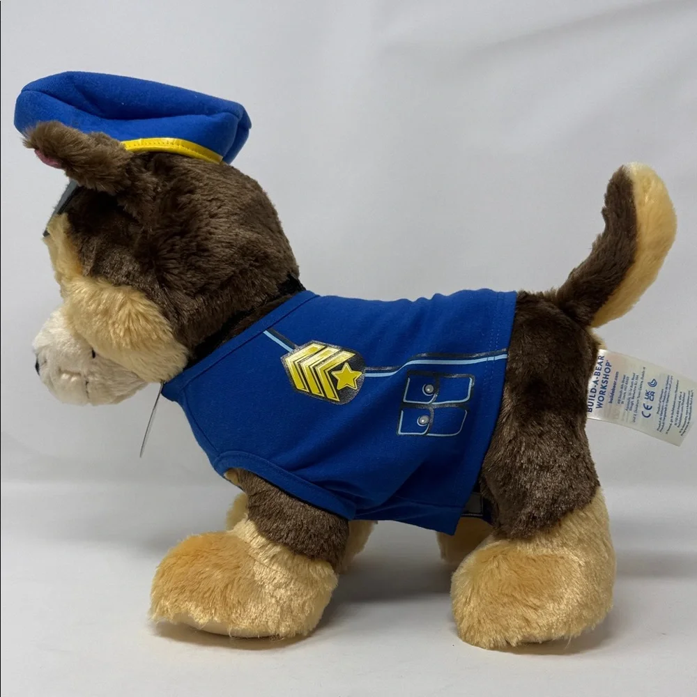 Nickelodeon Paw Patrol Chase Plush Stuffed Animal 14” Police Outfit Kids Toy